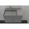 Castello Usa Amazon 30-inch Gray Left Vanity Set with Gray Top and Gold Handles CB-MC-30G-GLD-2056L-GR - alternate 5
